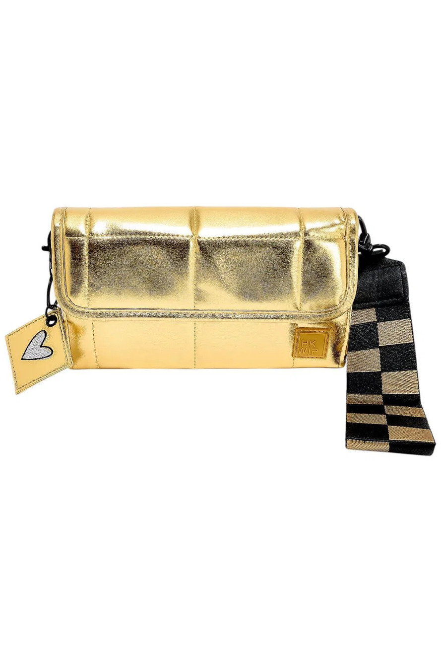 Shawn Killinger x IHKWIP Checkmate RFID Wallet with Wristlet Gold Foil